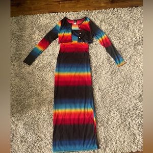 NWT| Multi colored long sleeve dress!